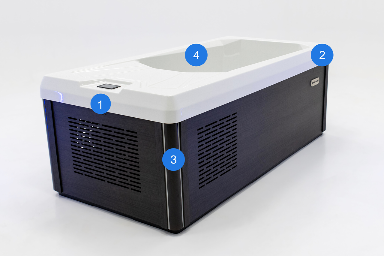 Chill Tub Pro numbered